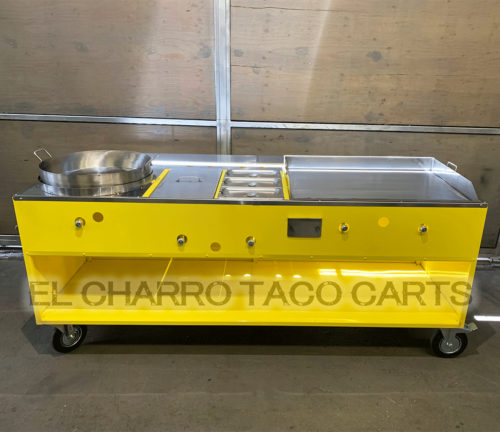 Cart W/2 Large Burners & Large Comal – El Charro Taco Carts